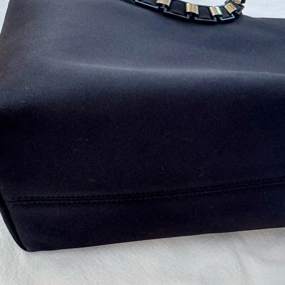 Salvatore Ferragamo Black Tote with Silver Accents - Picture 6 of 8